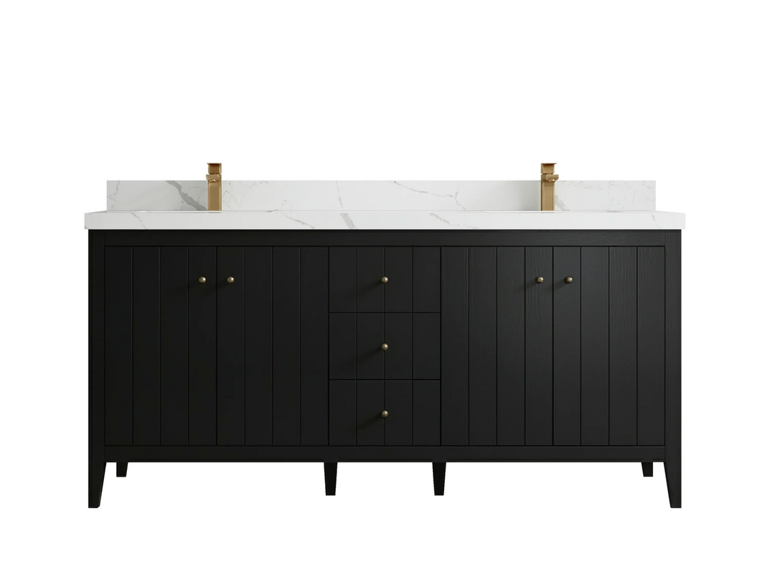 Atlanta 72 in. W x 22 in. D Double Sink Bathroom Vanity - Willow Bath and Vanity