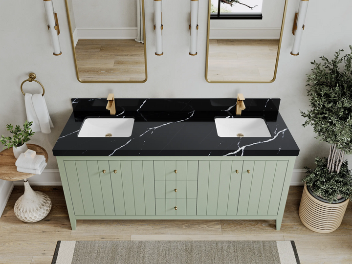 Atlanta 72 in. W x 22 in. D Double Sink Bathroom Vanity - photo 9