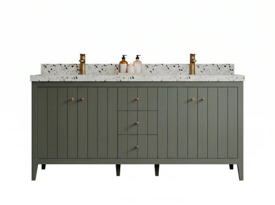 Atlanta 72 in. W x 22 in. D Double Sink Bathroom Vanity - Willow Bath and Vanity