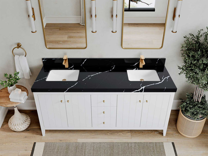 Atlanta 72 in. W x 22 in. D Double Sink Bathroom Vanity - photo 12