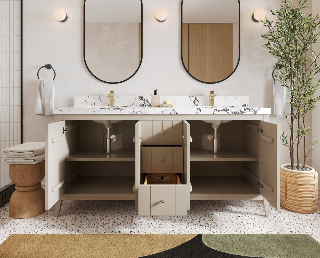 Atlanta 72 in. W x 22 in. D Double Sink Bathroom Vanity - Willow Bath and Vanity