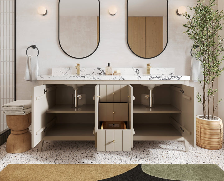 Atlanta 72 in. W x 22 in. D Double Sink Bathroom Vanity - photo 6