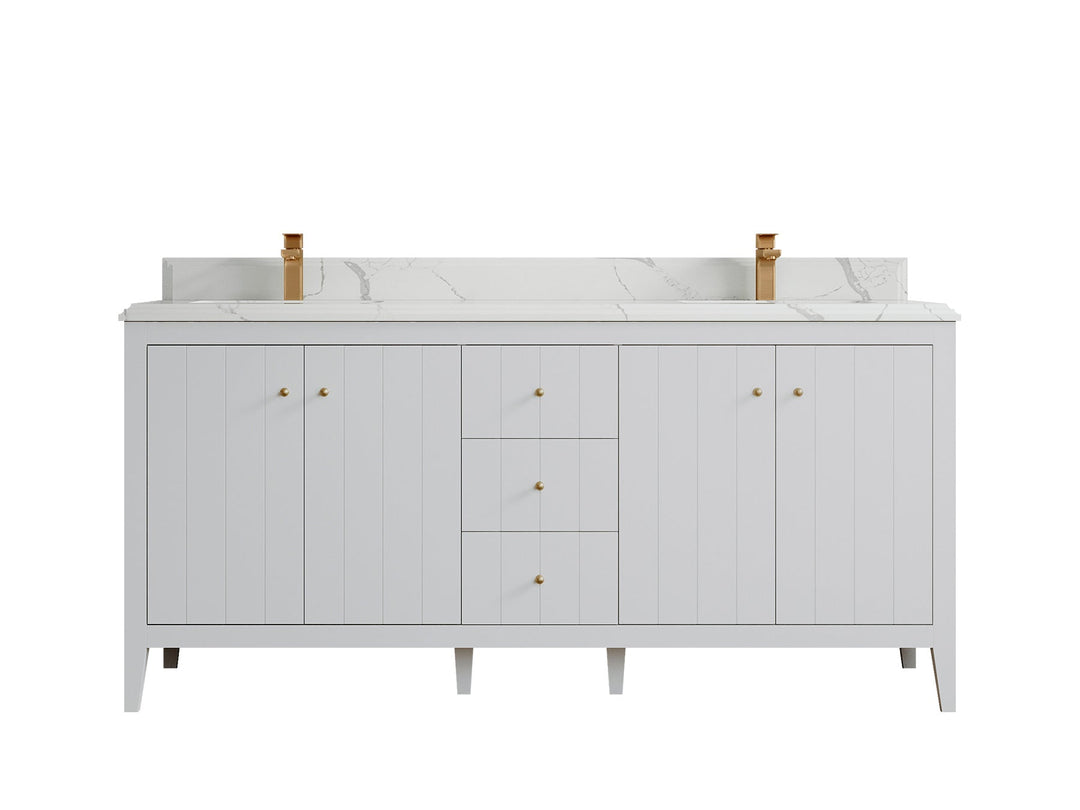 Atlanta 72 in. W x 22 in. D Double Sink Bathroom Vanity - Willow Bath and Vanity