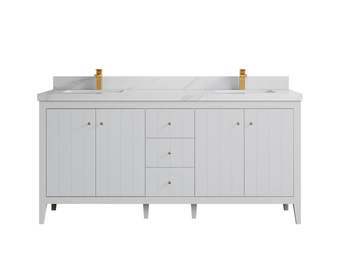 Atlanta 72 in. W x 22 in. D Double Sink Bathroom Vanity - Willow Bath and Vanity