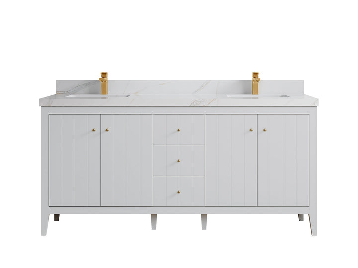 Atlanta 72 in. W x 22 in. D Double Sink Bathroom Vanity - photo 49
