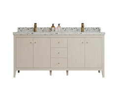 Atlanta 72 in. W x 22 in. D Double Sink Bathroom Vanity - photo 1