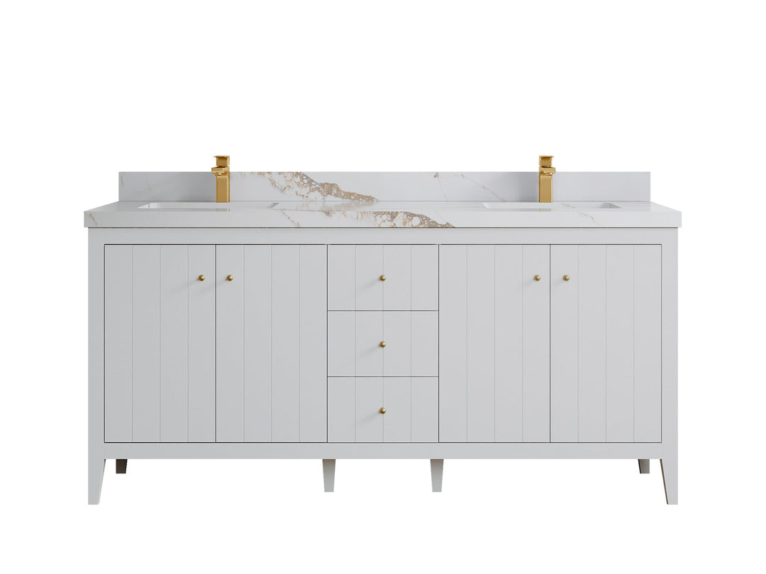 Atlanta 72 in. W x 22 in. D Double Sink Bathroom Vanity - Willow Bath and Vanity