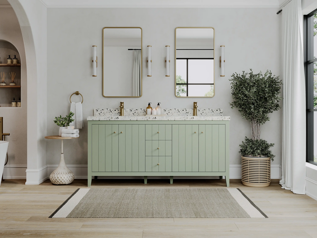 Atlanta 72 in. W x 22 in. D Double Sink Bathroom Vanity - Willow Bath and Vanity