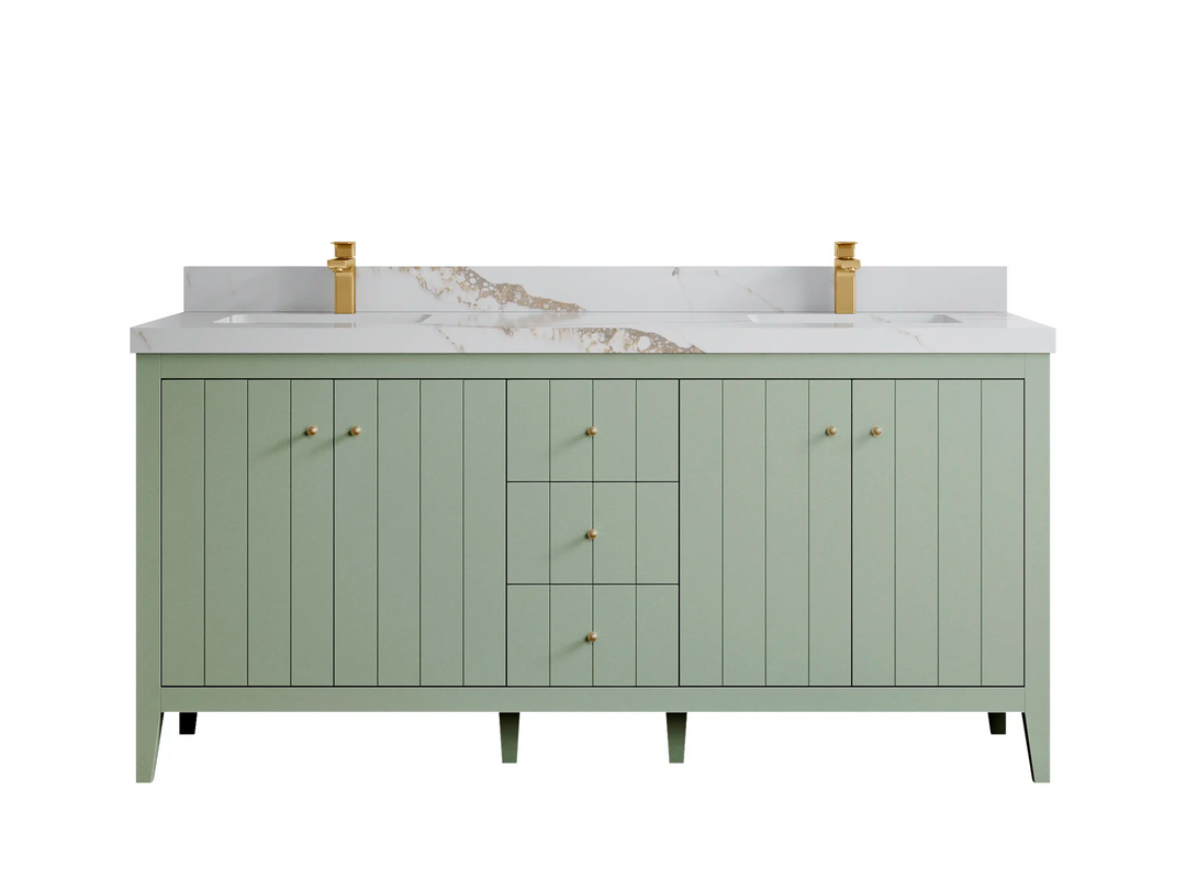 Atlanta 72 in. W x 22 in. D Double Sink Bathroom Vanity - Willow Bath and Vanity