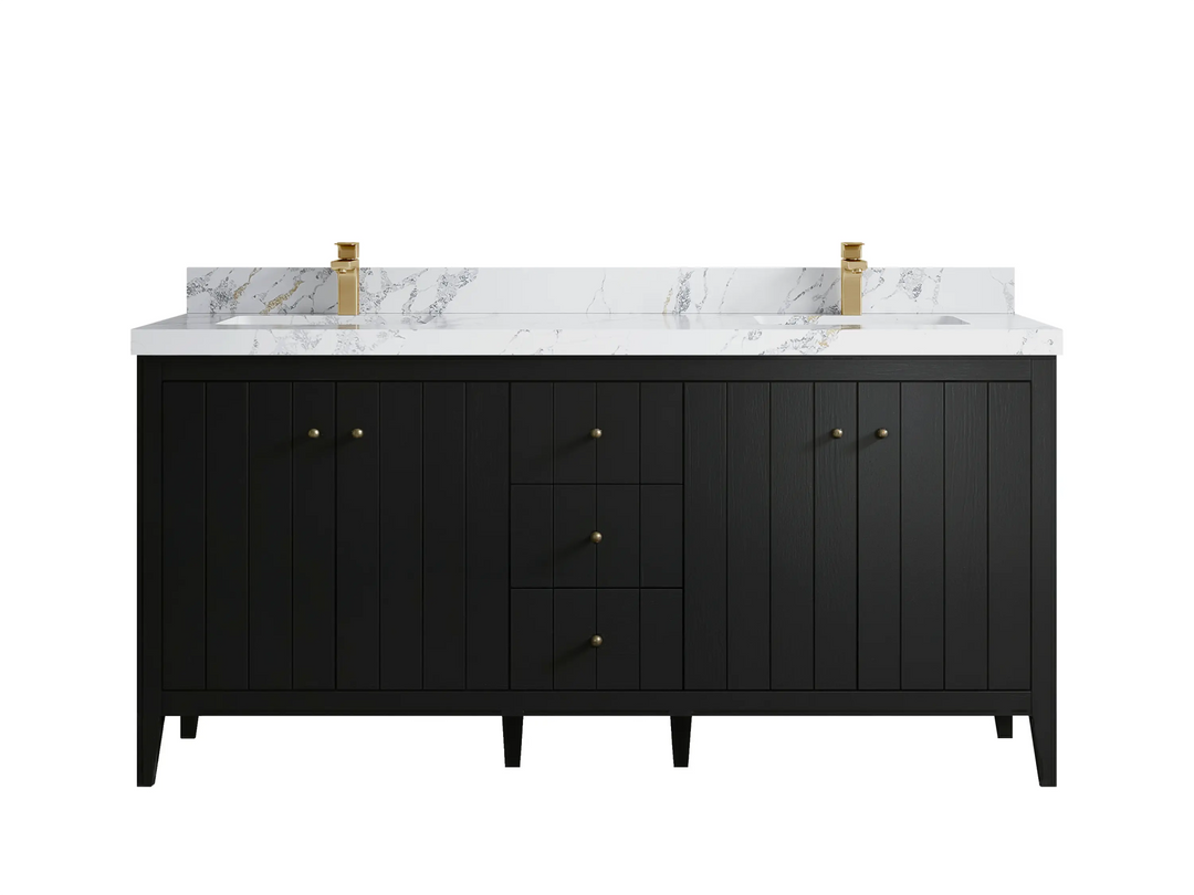 Atlanta 72 in. W x 22 in. D Double Sink Bathroom Vanity - Willow Bath and Vanity