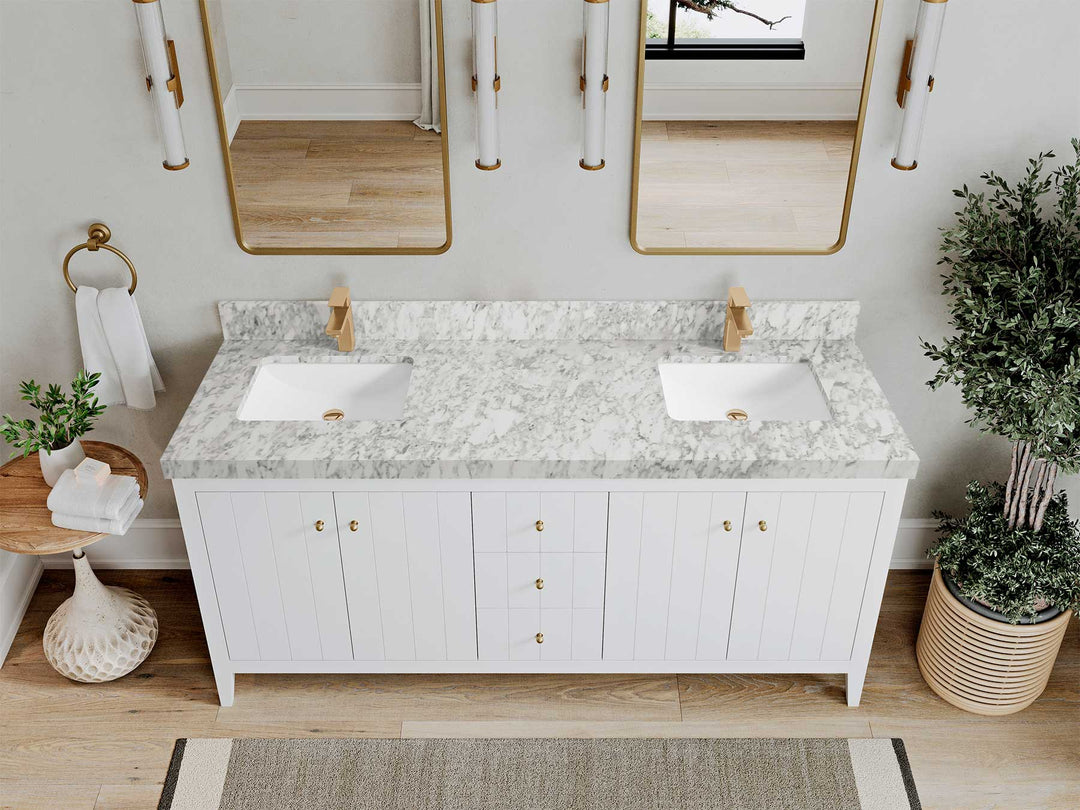 Atlanta 72 in. W x 22 in. D Double Sink Bathroom Vanity - Willow Bath and Vanity