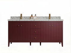 Atlanta 72 in. W x 22 in. D Double Sink Bathroom Vanity - photo 1