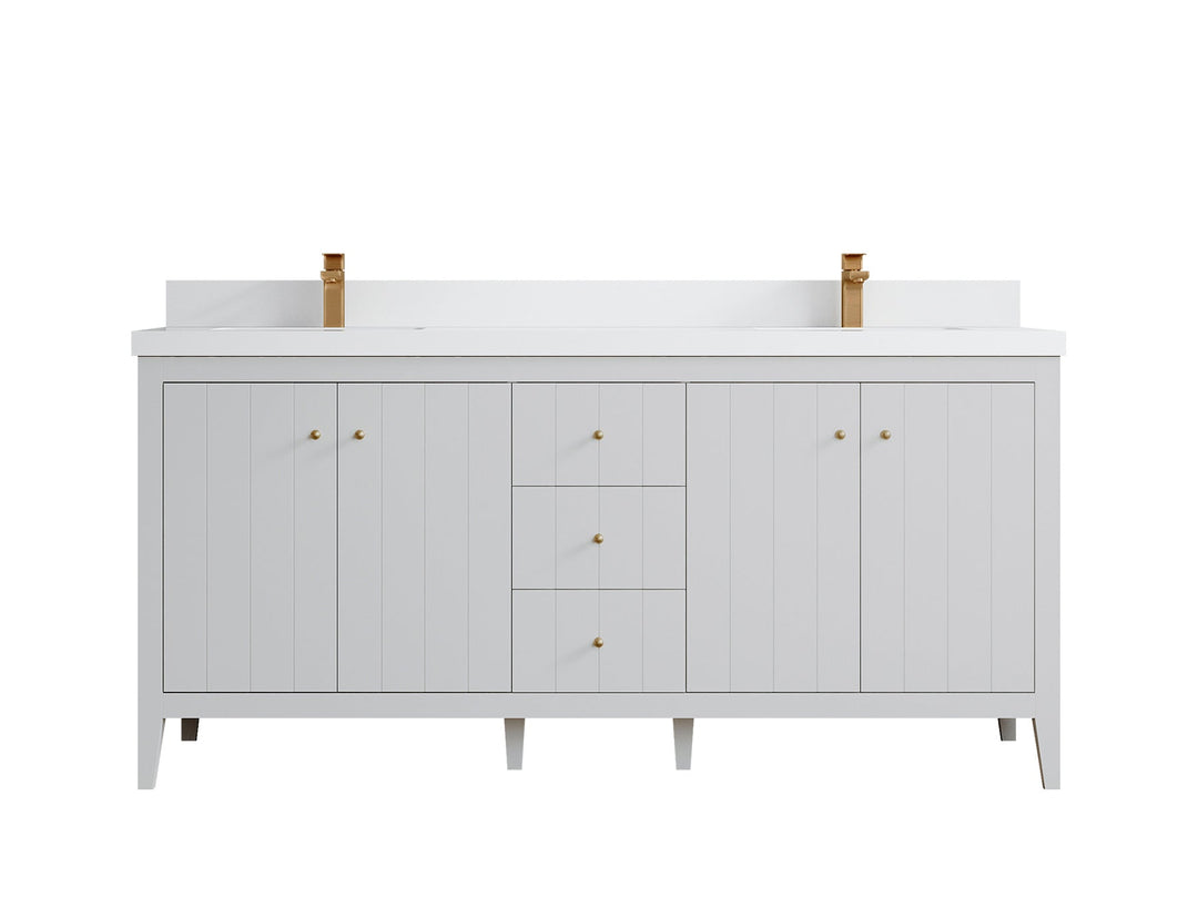 Atlanta 72 in. W x 22 in. D Double Sink Bathroom Vanity - Willow Bath and Vanity