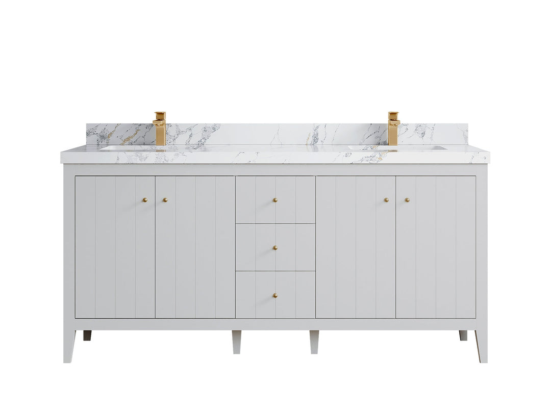 Atlanta 72 in. W x 22 in. D Double Sink Bathroom Vanity - Willow Bath and Vanity