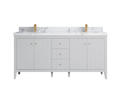 Atlanta 72 in. W x 22 in. D Double Sink Bathroom Vanity - Willow Bath and Vanity
