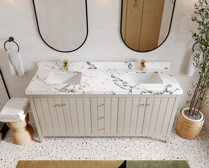 Atlanta 72 in. W x 22 in. D Double Sink Bathroom Vanity - photo 2