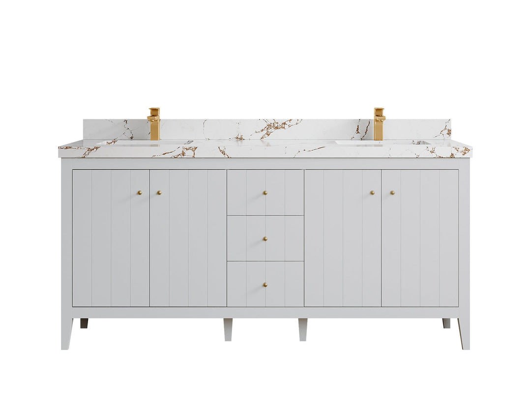 Atlanta 72 in. W x 22 in. D Double Sink Bathroom Vanity - Willow Bath and Vanity