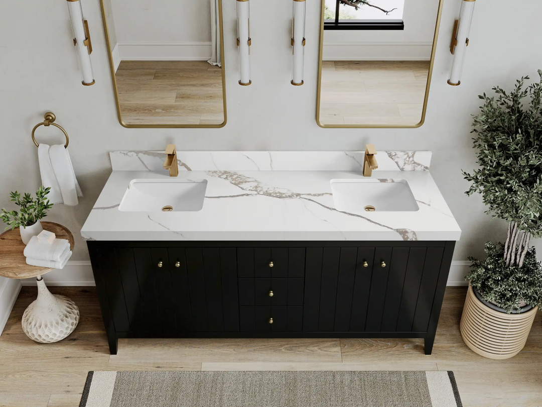 Atlanta 72 in. W x 22 in. D Double Sink Bathroom Vanity - Willow Bath and Vanity