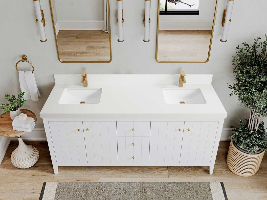 Atlanta 72 in. W x 22 in. D Double Sink Bathroom Vanity - Willow Bath and Vanity