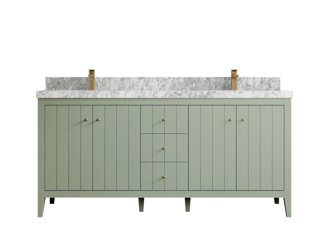 Atlanta 72 in. W x 22 in. D Double Sink Bathroom Vanity - Willow Bath and Vanity