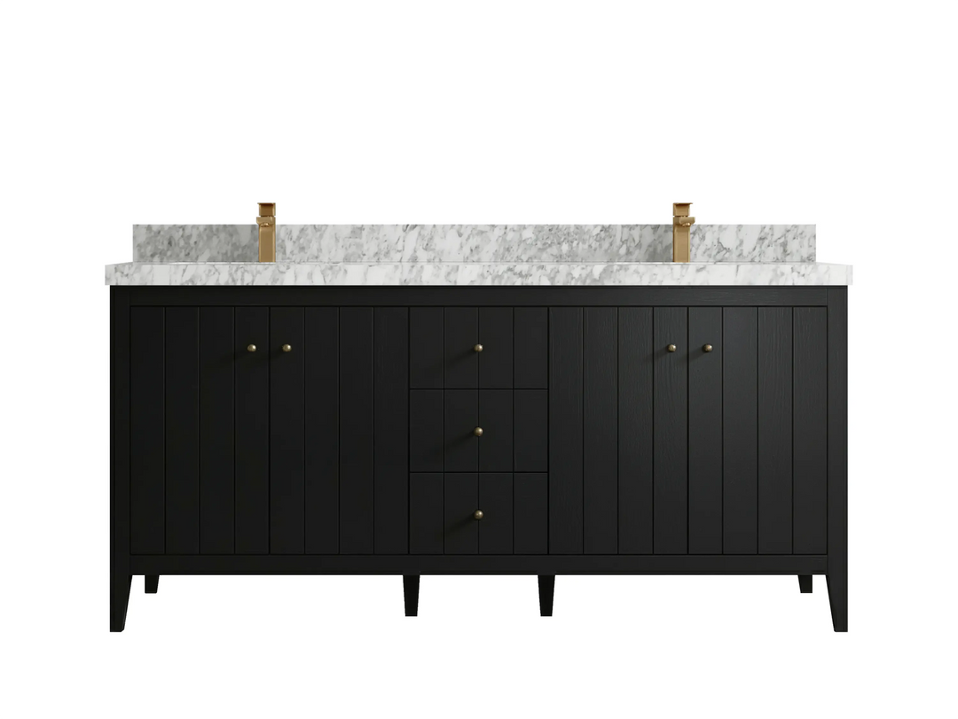 Atlanta 72 in. W x 22 in. D Double Sink Bathroom Vanity - Willow Bath and Vanity