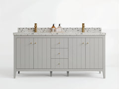 Atlanta 72 in. W x 22 in. D Double Sink Bathroom Vanity - photo 1