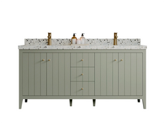 Atlanta 72 in. W x 22 in. D Double Sink Bathroom Vanity - photo 1