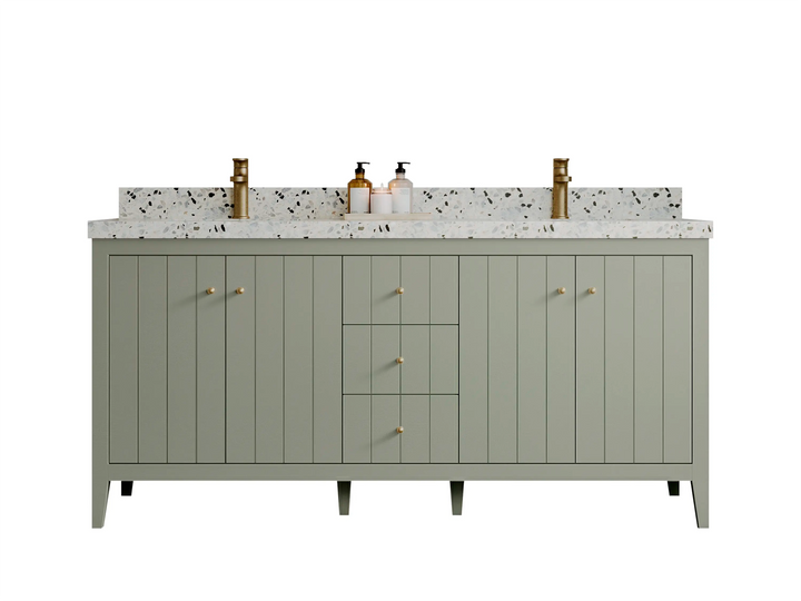 Atlanta 72 in. W x 22 in. D Double Sink Bathroom Vanity - photo 1