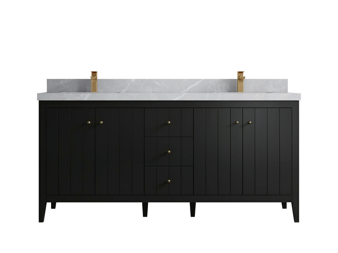 Atlanta 72 in. W x 22 in. D Double Sink Bathroom Vanity - Willow Bath and Vanity