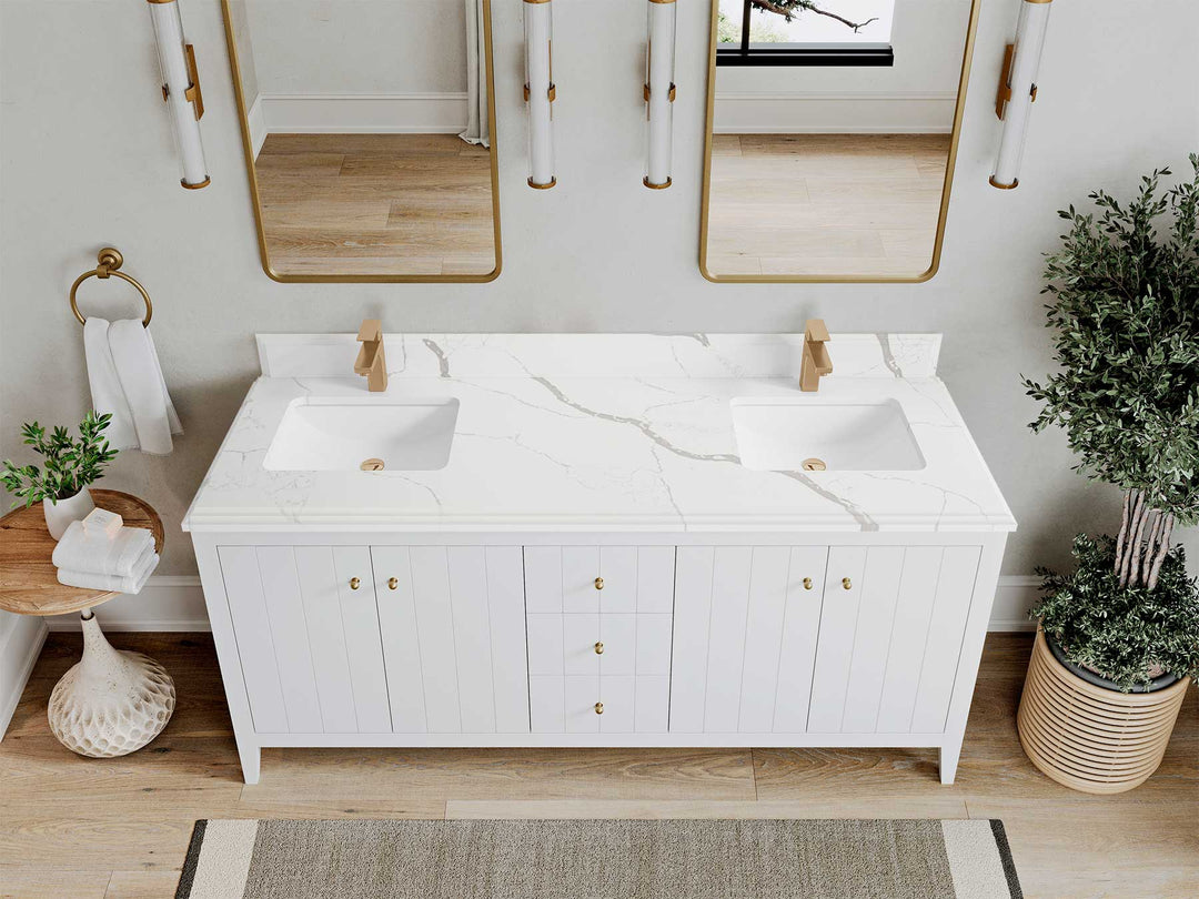 Atlanta 72 in. W x 22 in. D Double Sink Bathroom Vanity - Willow Bath and Vanity