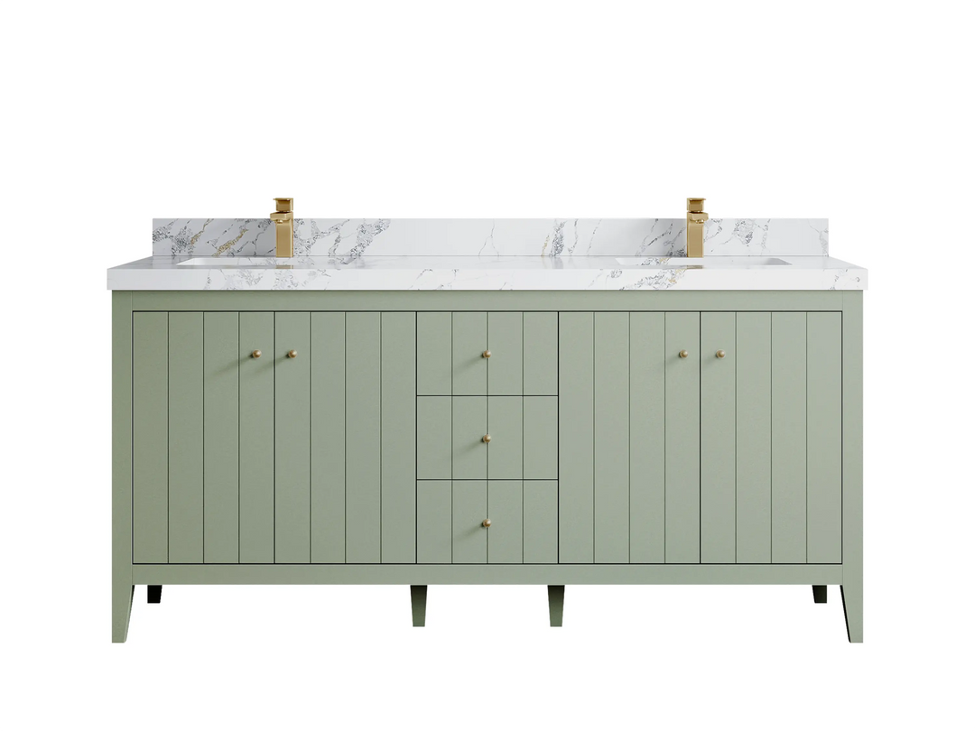 Atlanta 72 in. W x 22 in. D Double Sink Bathroom Vanity - Willow Bath and Vanity