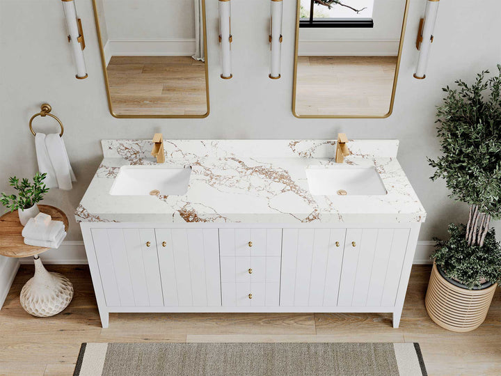Atlanta 72 in. W x 22 in. D Double Sink Bathroom Vanity - photo 40