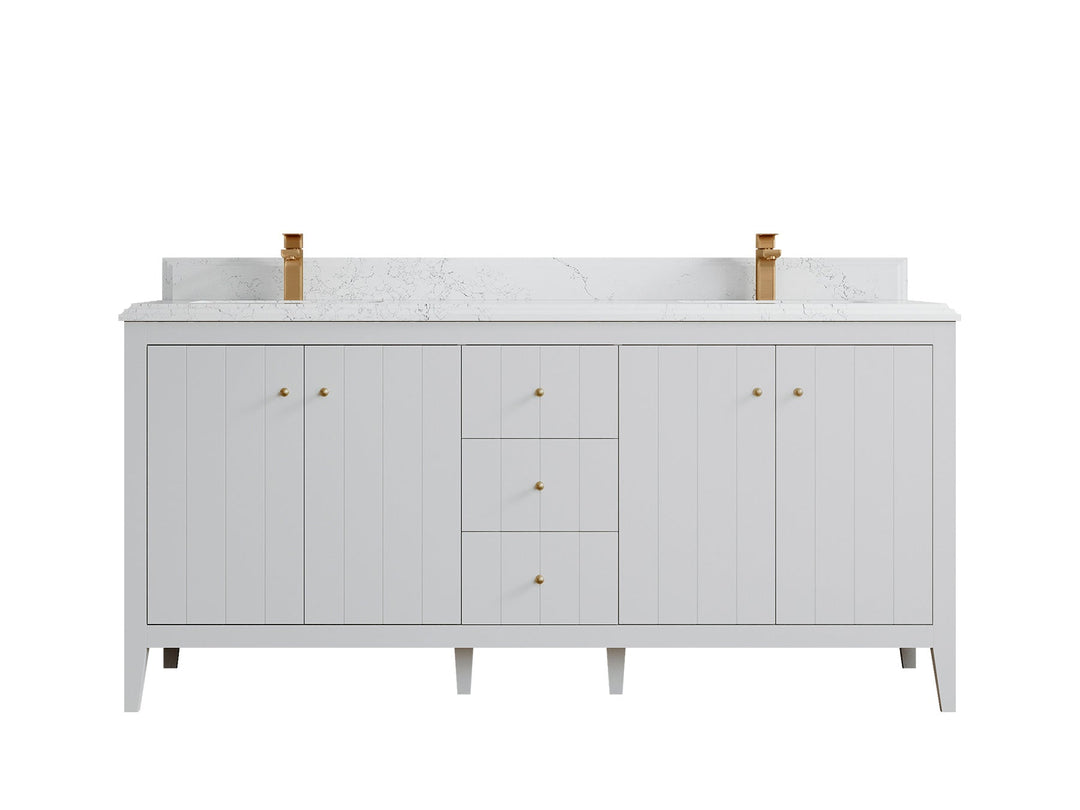 Atlanta 72 in. W x 22 in. D Double Sink Bathroom Vanity - Willow Bath and Vanity