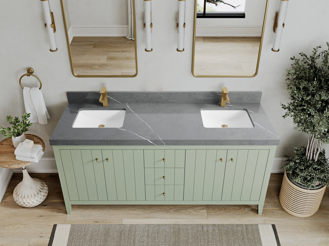 Atlanta 72 in. W x 22 in. D Double Sink Bathroom Vanity - Willow Bath and Vanity