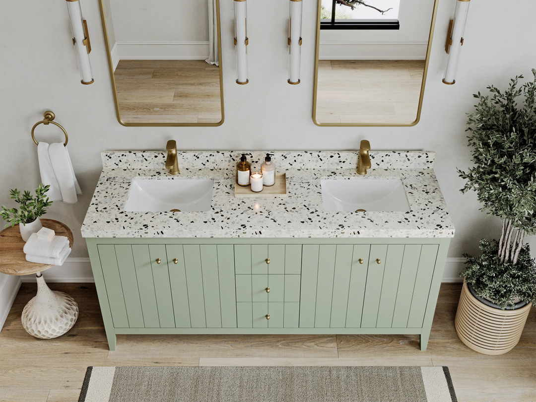 Atlanta 72 in. W x 22 in. D Double Sink Bathroom Vanity - Willow Bath and Vanity