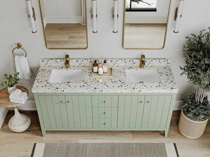 Atlanta 72 in. W x 22 in. D Double Sink Bathroom Vanity - photo 7