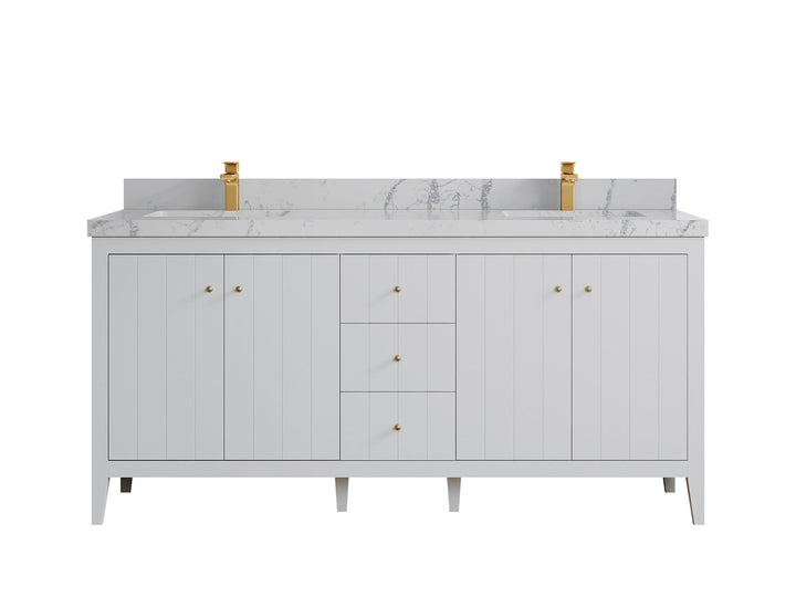 Atlanta 72 in. W x 22 in. D Double Sink Bathroom Vanity - photo 45