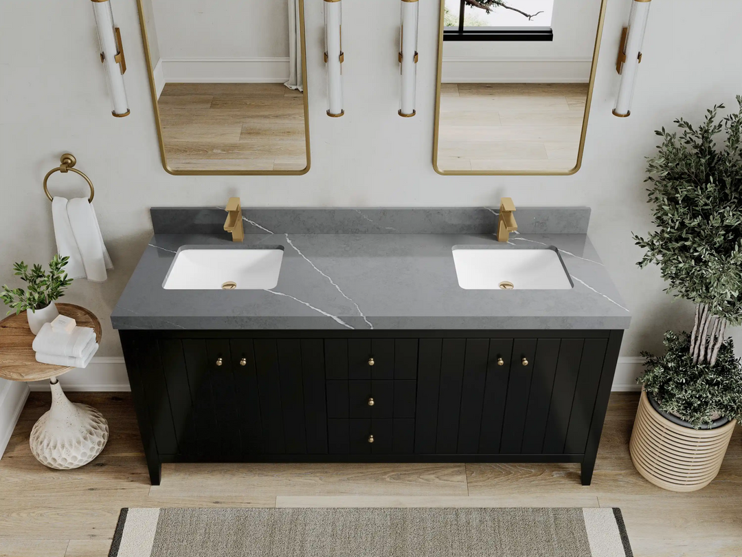 Atlanta 72 in. W x 22 in. D Double Sink Bathroom Vanity - Willow Bath and Vanity