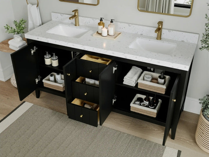Atlanta 72 in. W x 22 in. D Double Sink Bathroom Vanity - photo 3