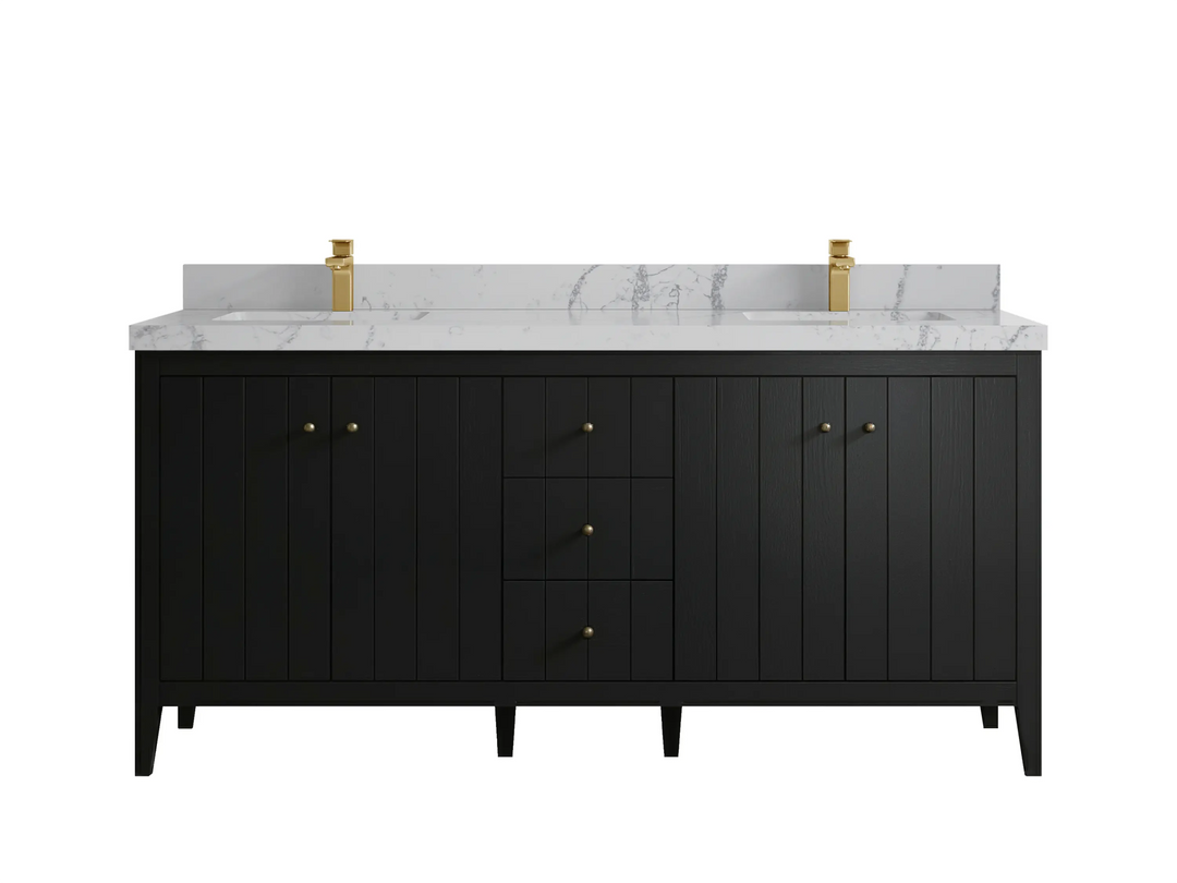 Atlanta 72 in. W x 22 in. D Double Sink Bathroom Vanity - Willow Bath and Vanity