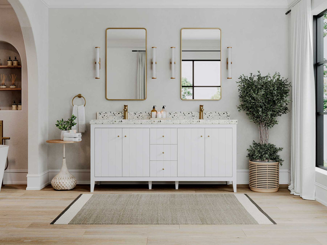 Atlanta 72 in. W x 22 in. D Double Sink Bathroom Vanity - Willow Bath and Vanity