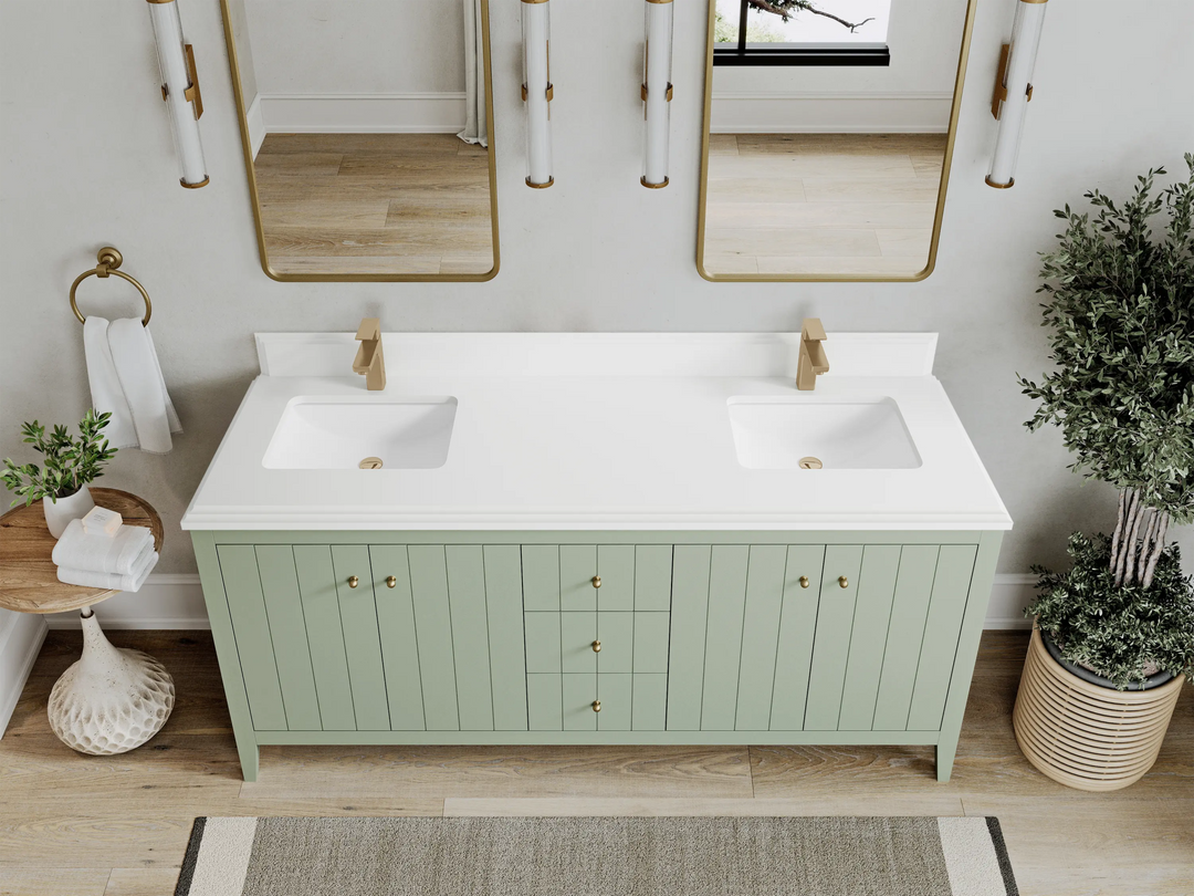Atlanta 72 in. W x 22 in. D Double Sink Bathroom Vanity - Willow Bath and Vanity