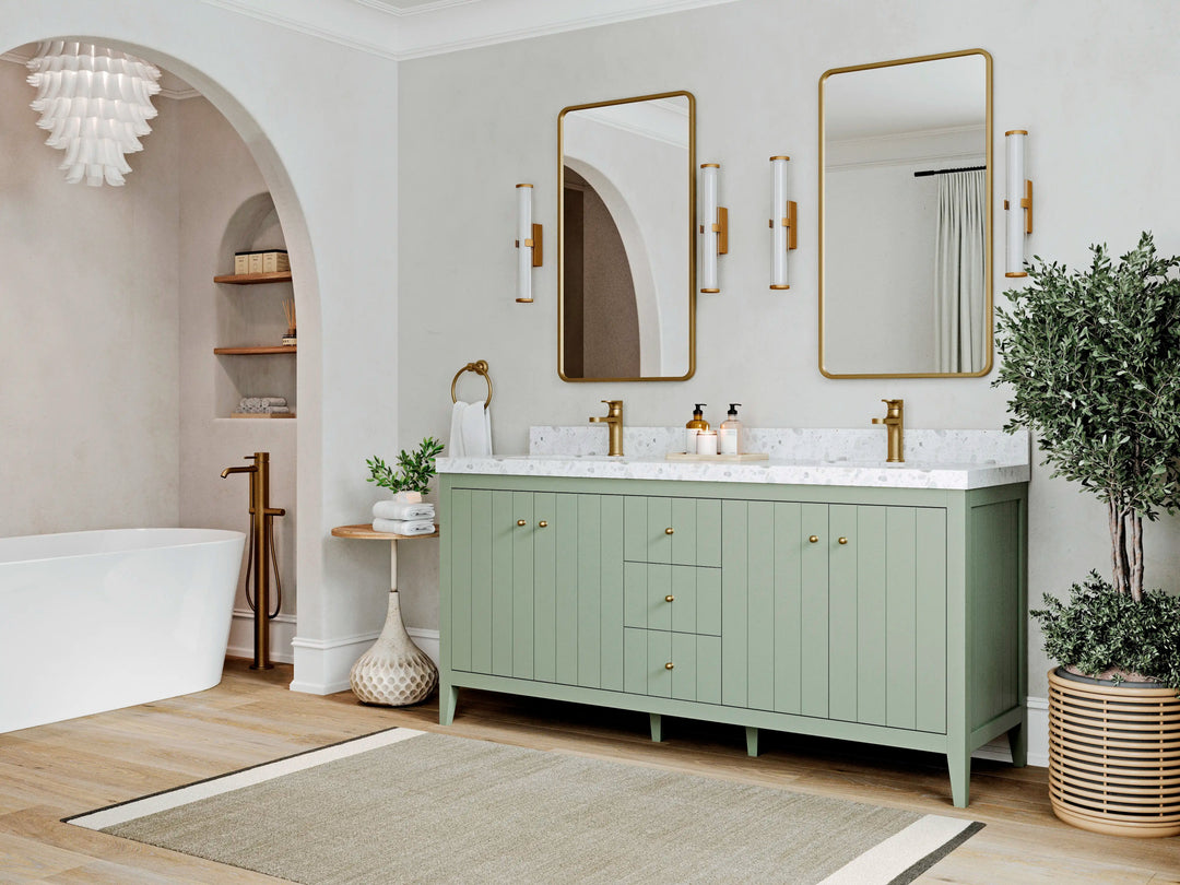 Atlanta 72 in. W x 22 in. D Double Sink Bathroom Vanity - Willow Bath and Vanity