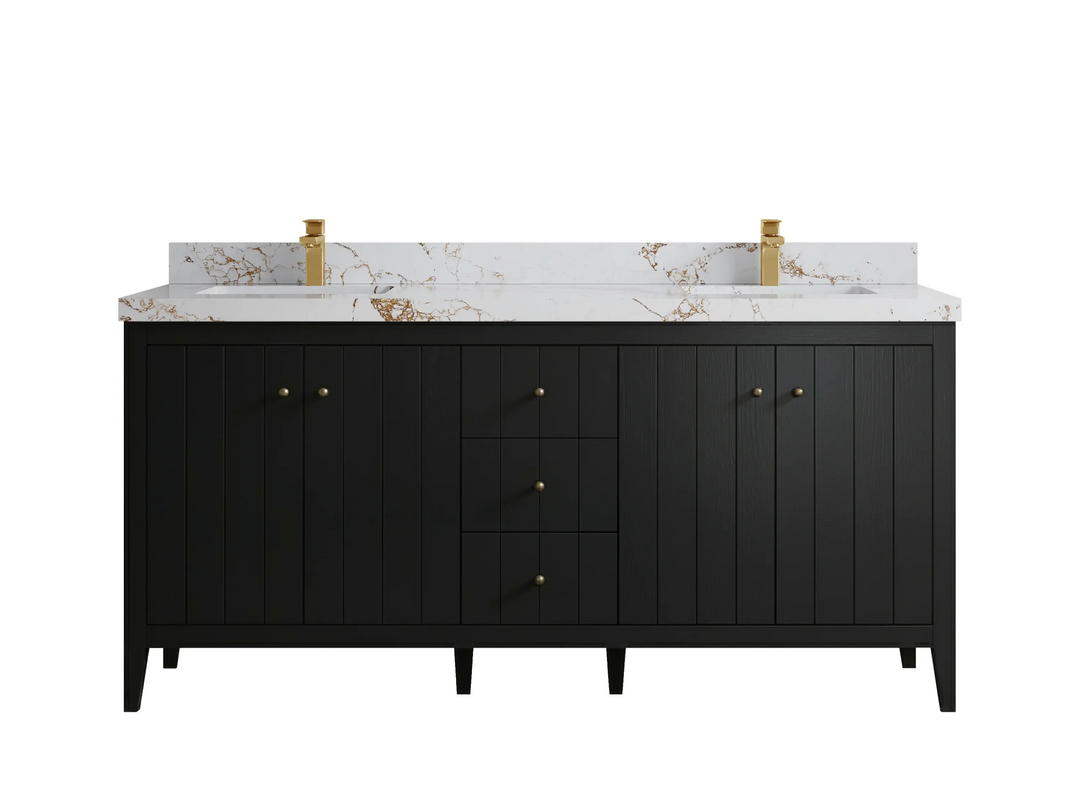Atlanta 72 in. W x 22 in. D Double Sink Bathroom Vanity - Willow Bath and Vanity