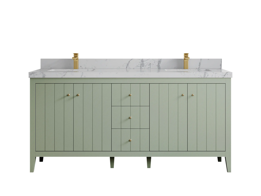 Atlanta 72 in. W x 22 in. D Double Sink Bathroom Vanity - Willow Bath and Vanity