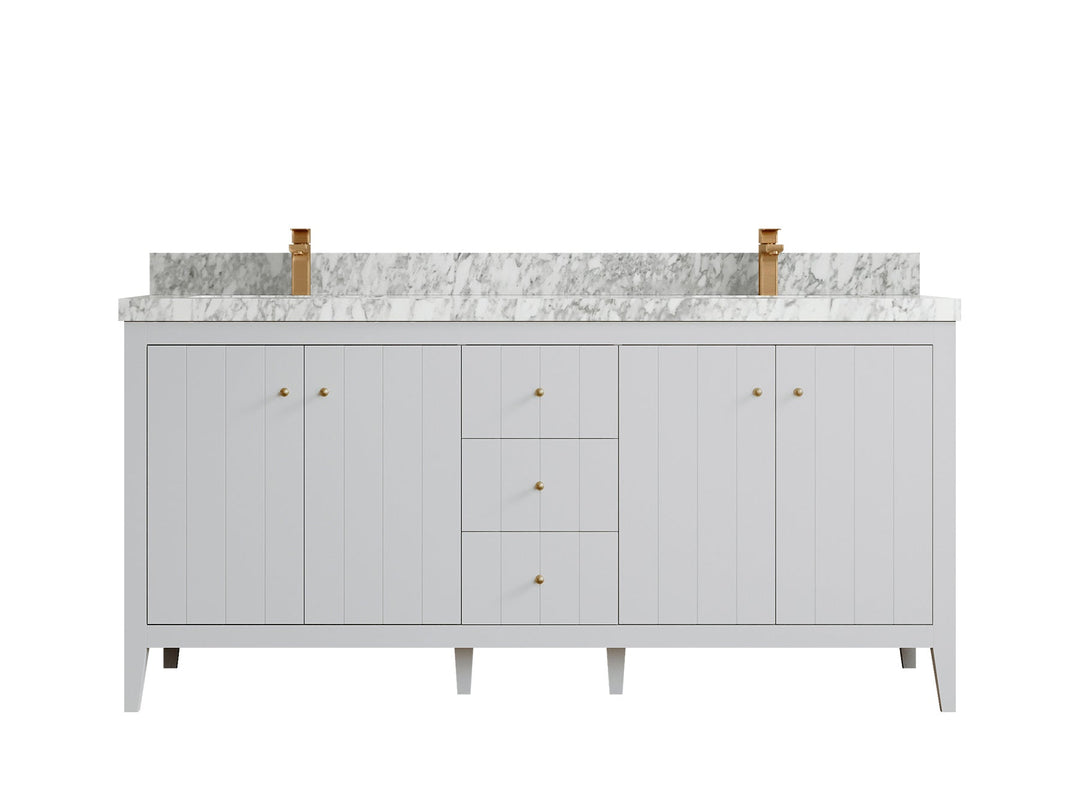 Atlanta 72 in. W x 22 in. D Double Sink Bathroom Vanity - Willow Bath and Vanity