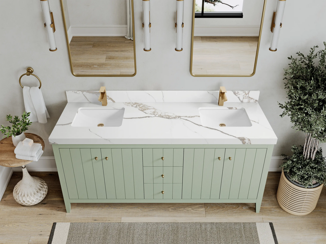 Atlanta 72 in. W x 22 in. D Double Sink Bathroom Vanity - Willow Bath and Vanity