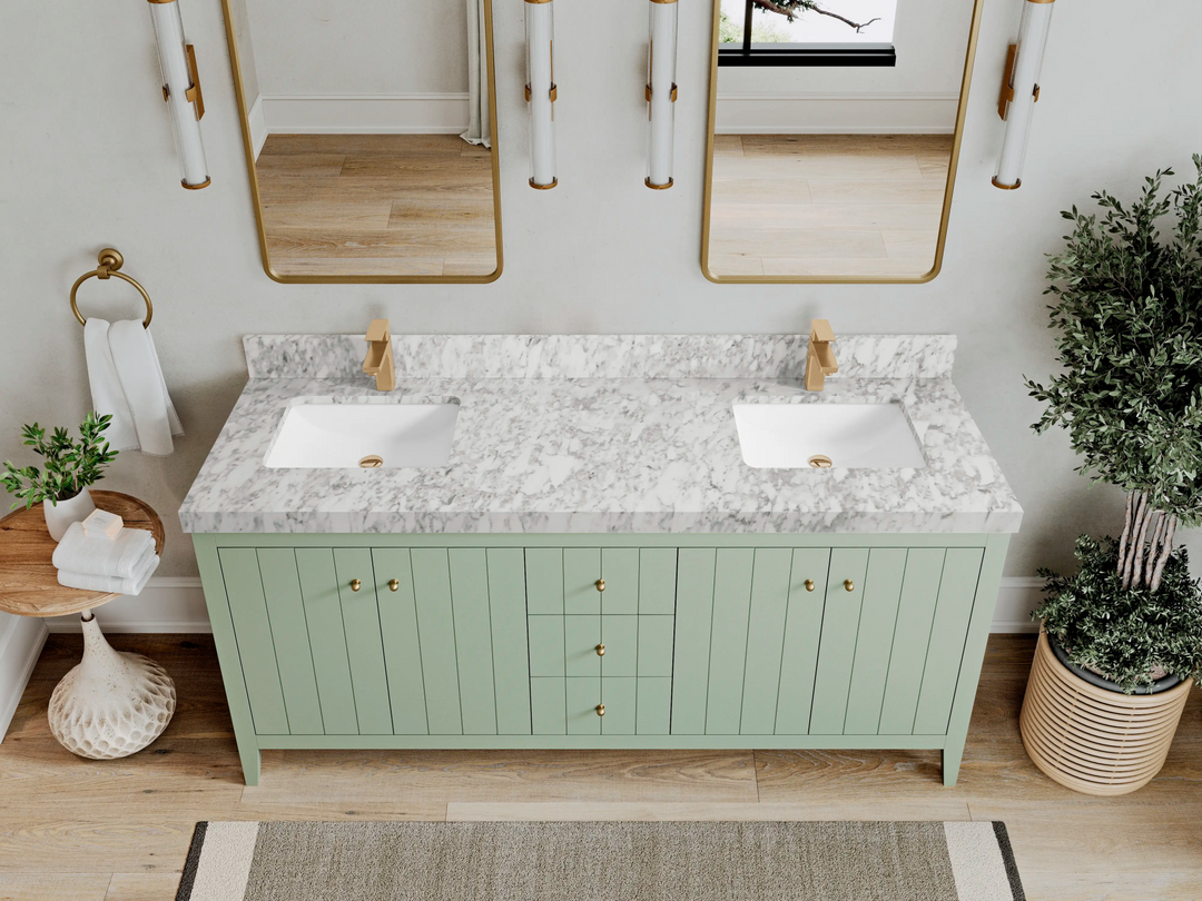 Atlanta 72 in. W x 22 in. D Double Sink Bathroom Vanity - Willow Bath and Vanity