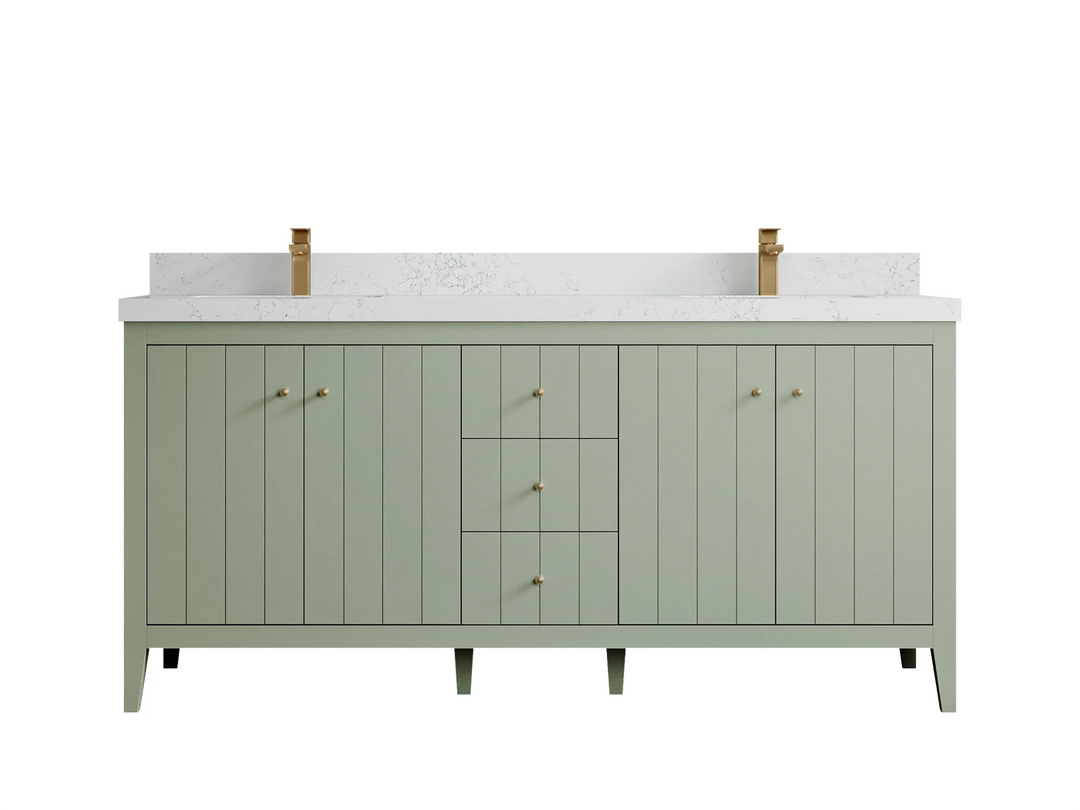 Atlanta 72 in. W x 22 in. D Double Sink Bathroom Vanity - Willow Bath and Vanity
