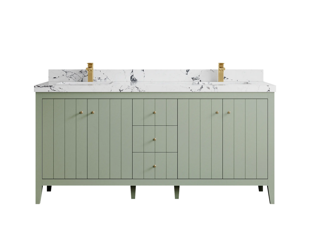 Atlanta 72 in. W x 22 in. D Double Sink Bathroom Vanity - Willow Bath and Vanity